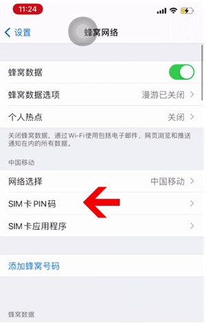 洪梅镇苹果14维修网分享如何给iPhone14的SIM卡设置密码 